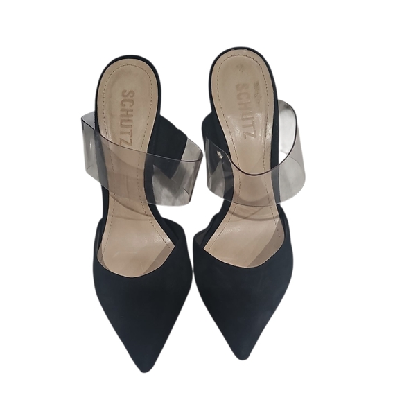 SCHUTZ Sionne Suede Heels• Sz 7.5 GUC - Picture 7 of 9